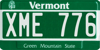 VT license plate XME776
