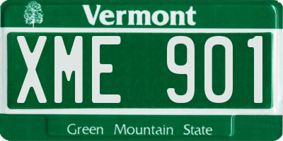 VT license plate XME901