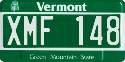 VT license plate XMF148