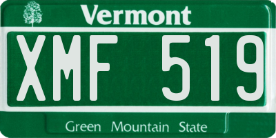 VT license plate XMF519