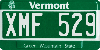 VT license plate XMF529