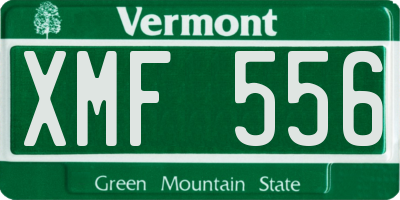 VT license plate XMF556