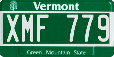 VT license plate XMF779