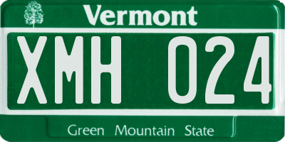 VT license plate XMH024
