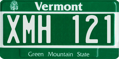 VT license plate XMH121