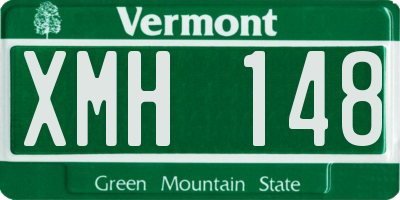 VT license plate XMH148