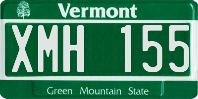 VT license plate XMH155