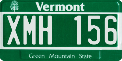 VT license plate XMH156