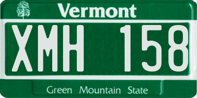 VT license plate XMH158