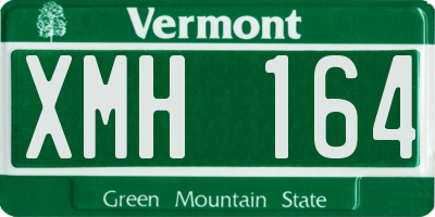 VT license plate XMH164