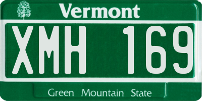 VT license plate XMH169