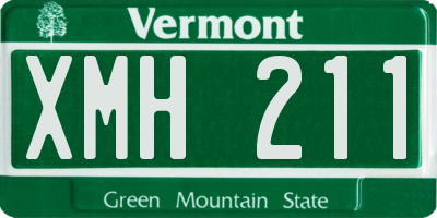VT license plate XMH211