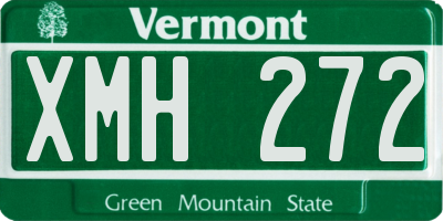 VT license plate XMH272