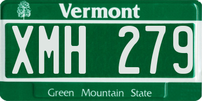VT license plate XMH279