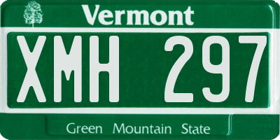 VT license plate XMH297