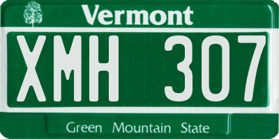 VT license plate XMH307