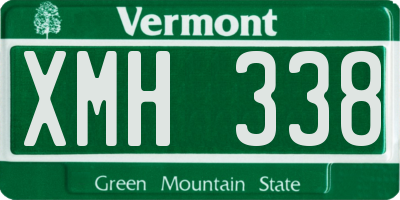 VT license plate XMH338
