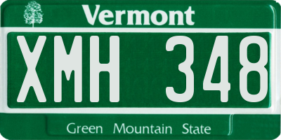 VT license plate XMH348