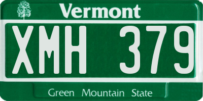 VT license plate XMH379
