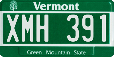 VT license plate XMH391