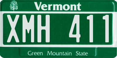 VT license plate XMH411