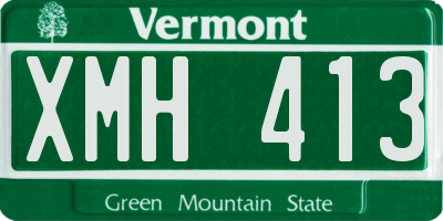 VT license plate XMH413