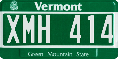 VT license plate XMH414