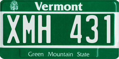 VT license plate XMH431