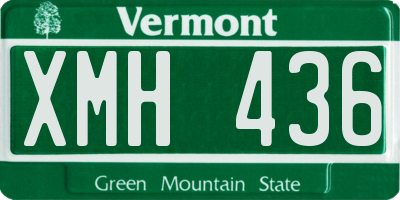 VT license plate XMH436