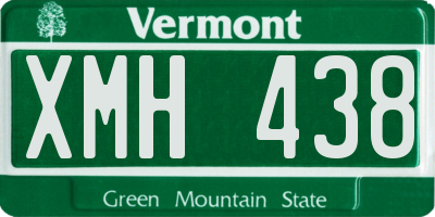 VT license plate XMH438