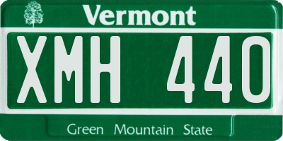 VT license plate XMH440
