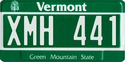 VT license plate XMH441