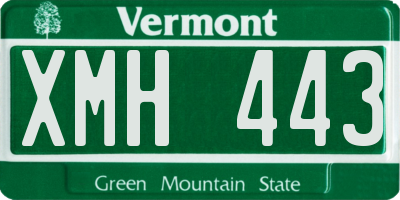 VT license plate XMH443