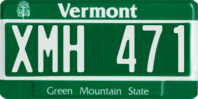 VT license plate XMH471