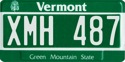 VT license plate XMH487