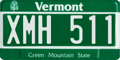 VT license plate XMH511