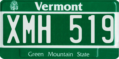 VT license plate XMH519