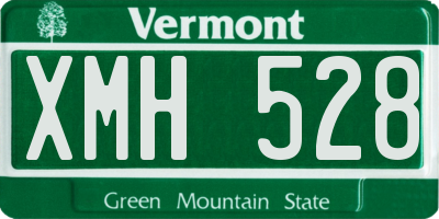 VT license plate XMH528
