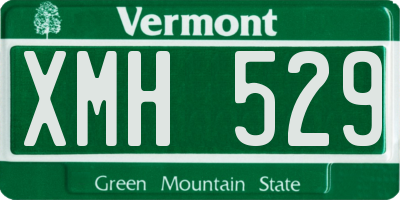 VT license plate XMH529