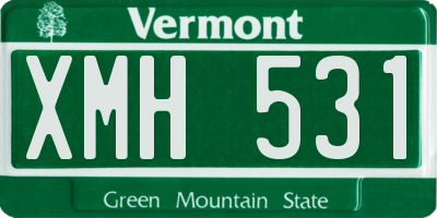 VT license plate XMH531