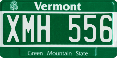 VT license plate XMH556