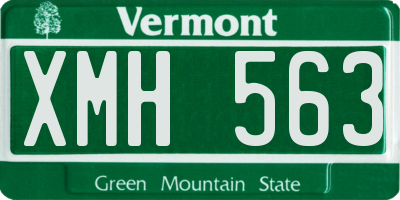 VT license plate XMH563