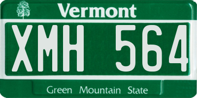 VT license plate XMH564