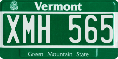 VT license plate XMH565