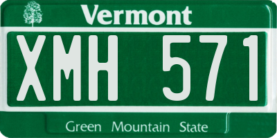 VT license plate XMH571