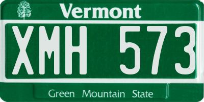 VT license plate XMH573