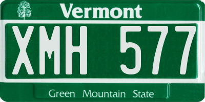 VT license plate XMH577
