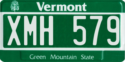 VT license plate XMH579