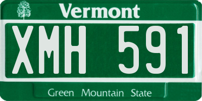 VT license plate XMH591