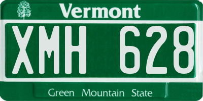 VT license plate XMH628